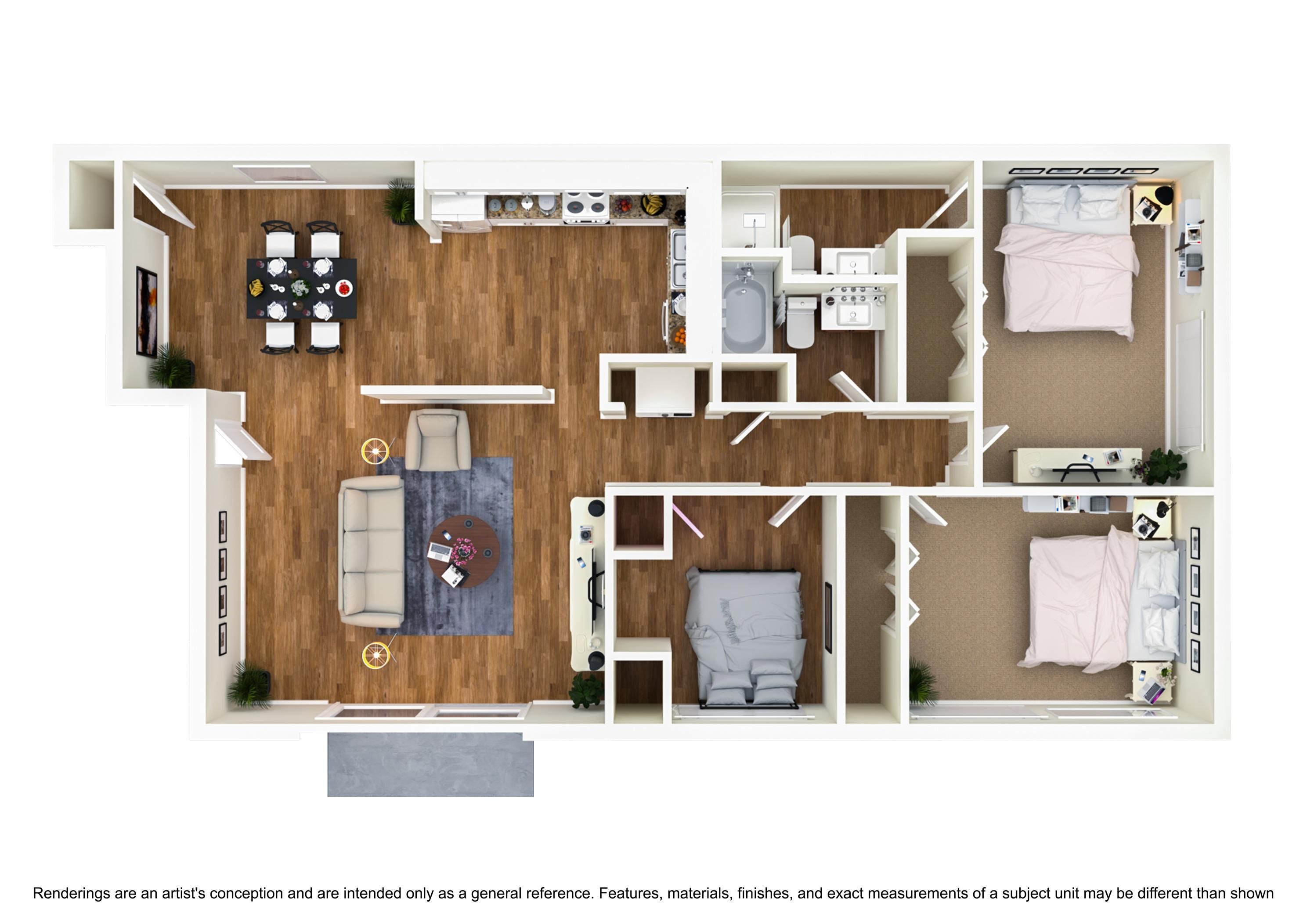 Floor Plan — Colour Layout 1