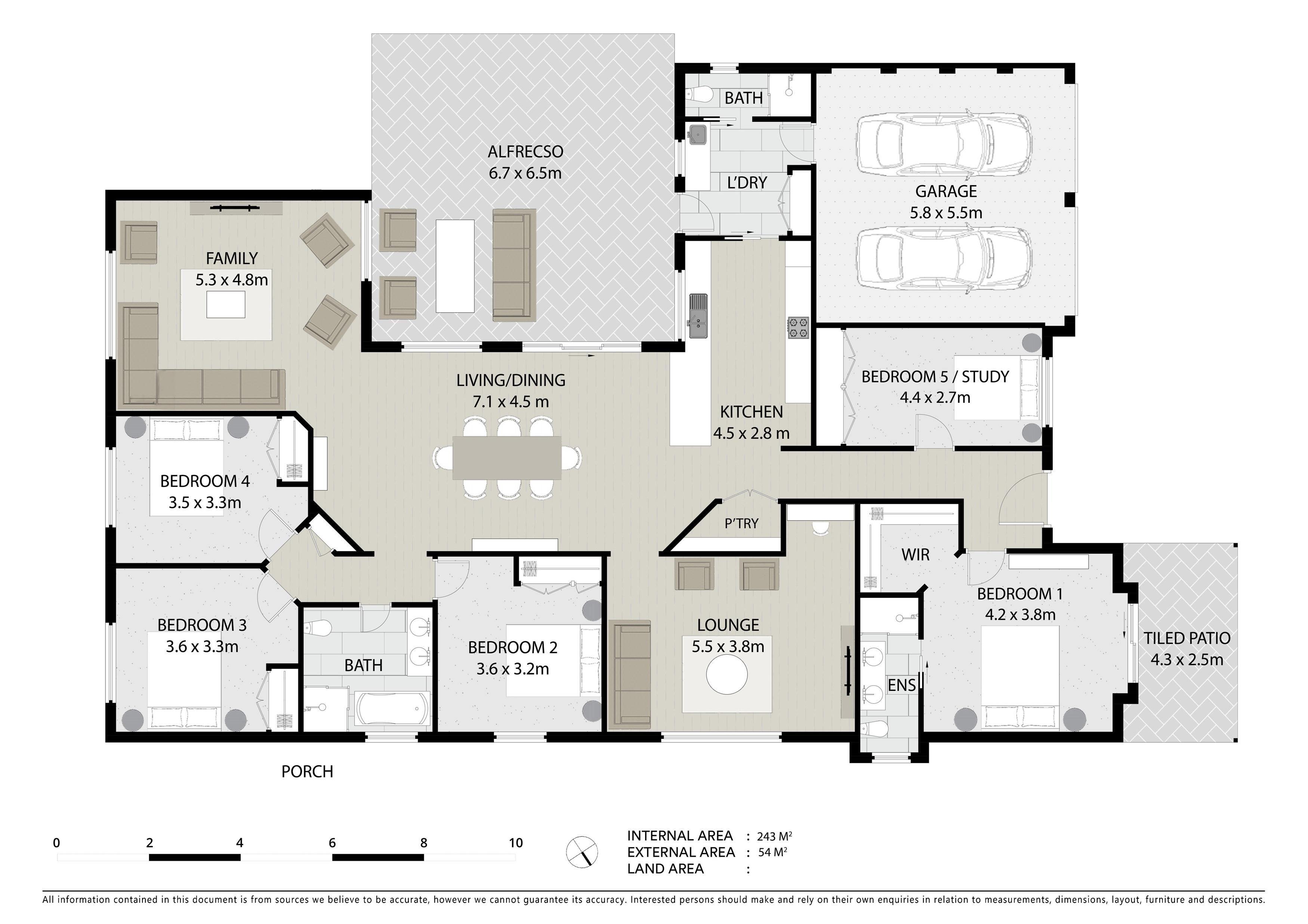 Floor Plan — Colour Layout 3