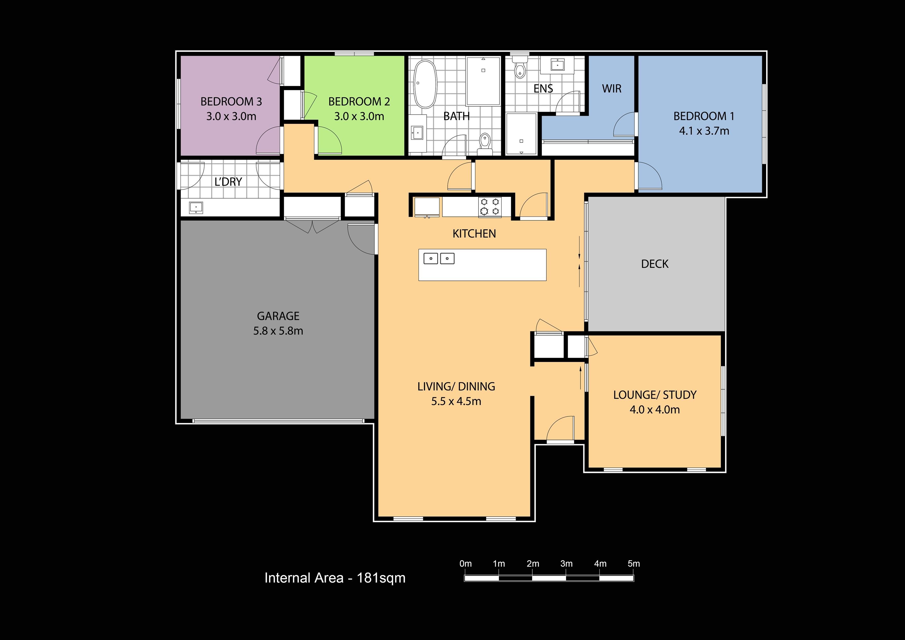 Floor Plan — Colour Layout 4