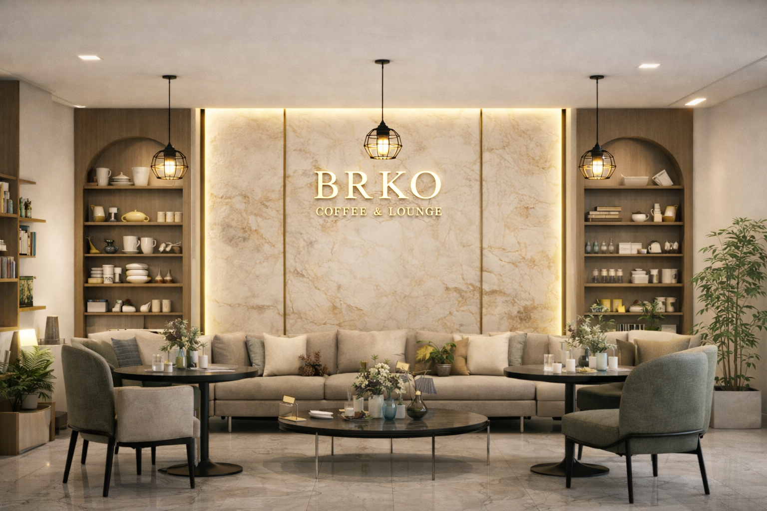Cafe Interior — Seating Area 2