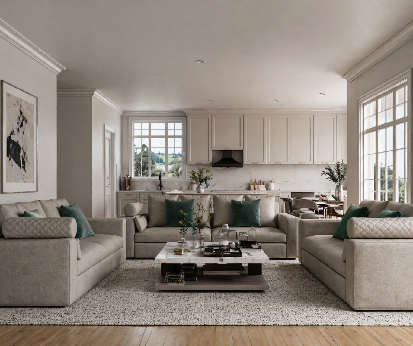 Residential Living Room — Statement Sofa